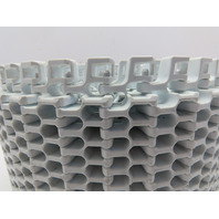 Intralox 2400 Series 1"P Radius Raised Rib Modular Plastic 8"W Conveyor Belt 10'