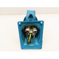 Meltric 33-68043 DS Switch Rated Inlet Plug 60A 480V 3Ph W/Cracked Angle Base 3R