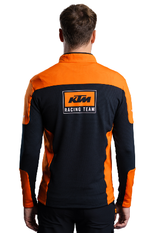 KTM 2024 Team Half Zip Sweater Black/Orange Adult XX-Large