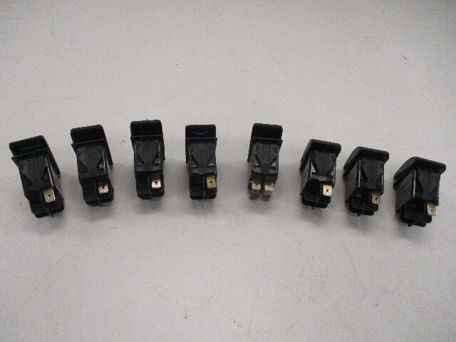 CARLING TECHNOLOGIES ROCKER SWITCH SET OF (8) BLACK 648097