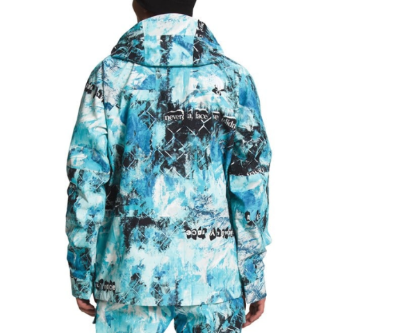 TNF PRINTED DRAGLINE JACKET NORSE BLUE COLE NAVIN NEVER A