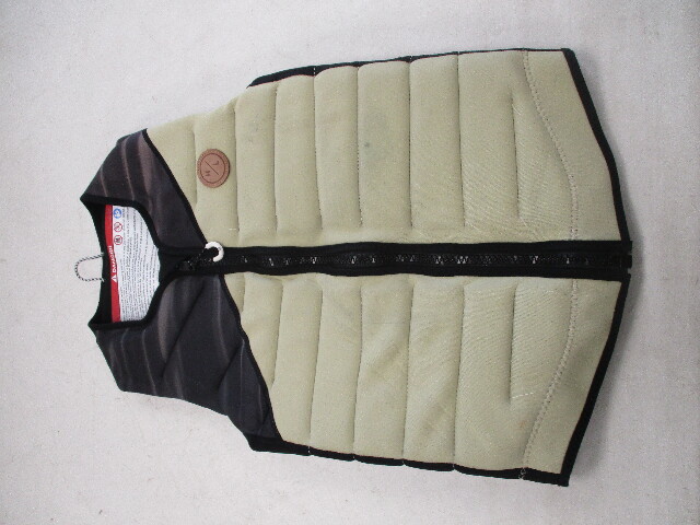 HYPERLITE WAKE CO. WISHBONE COMP WAKE VEST ADULT MEDIUM TAN & GRAY