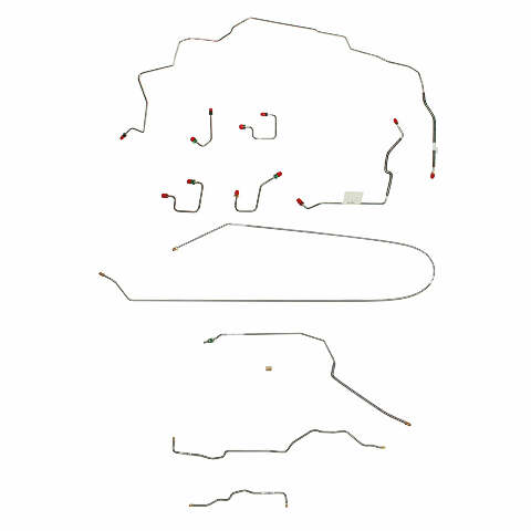 thumbnail interactive-video image 1 of Fine Lines Front Brake Line Kit For 97-98 Jeep Grand Cherokee, Steel Galfan Coated, WKT9751OM 1 of 2