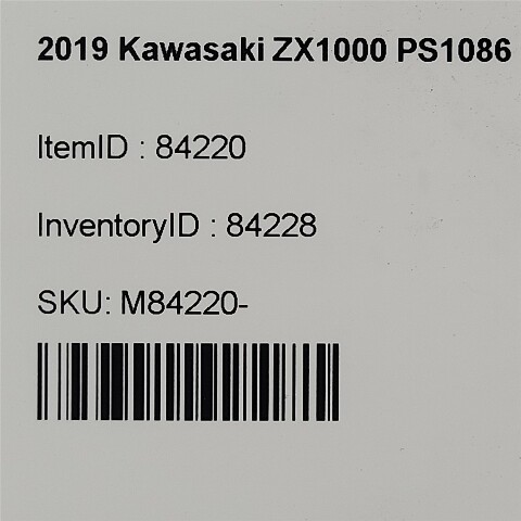 2019 Kawasaki Ninja Zx1000 W W Engine Motor Ps1086 See Note
