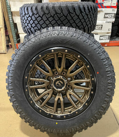 20x9 Fuel D681 Rebel Bronze Wheels 295/60R20 34