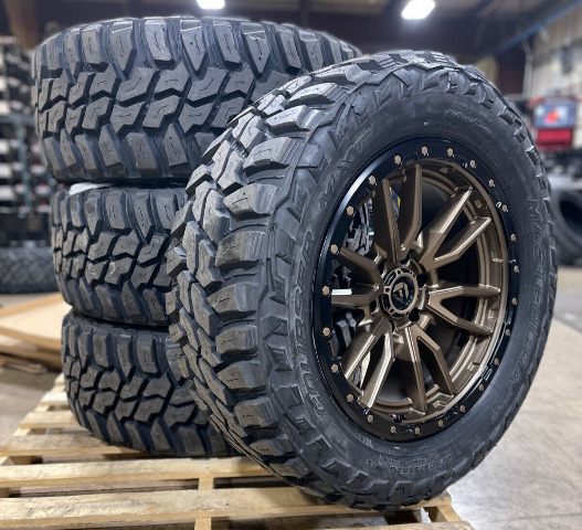 20x9 Fuel D681 Rebel Bronze Wheels Rims 33