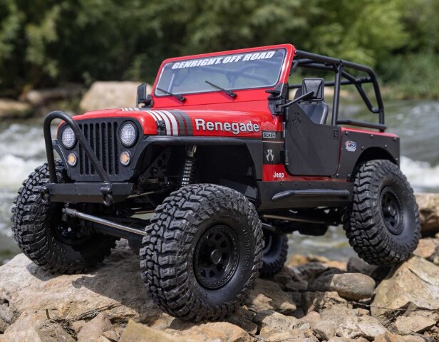 1/10 SCX10 III Jeep CJ-7 4X4 RTR Brushed Rock Crawler, Red | eBay