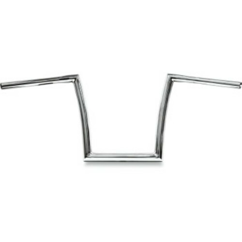 TODD'S CYCLE 0601-2725 Handlebar - Strip - Fat Bobber - 1-1/4" - 12" Rise - Chrome