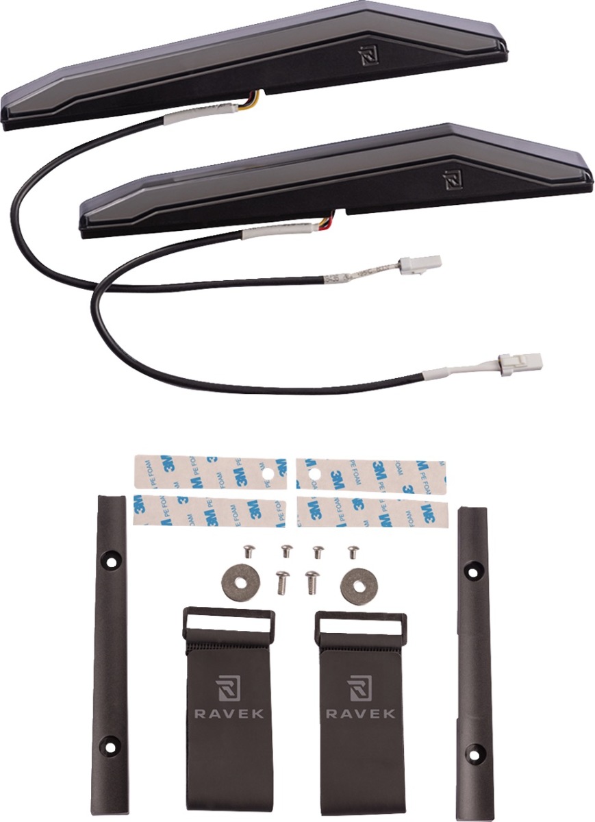 RAVEK 66-101S Apex Lights - Running - White - 2022-2025 Honda Pioneer UTVs