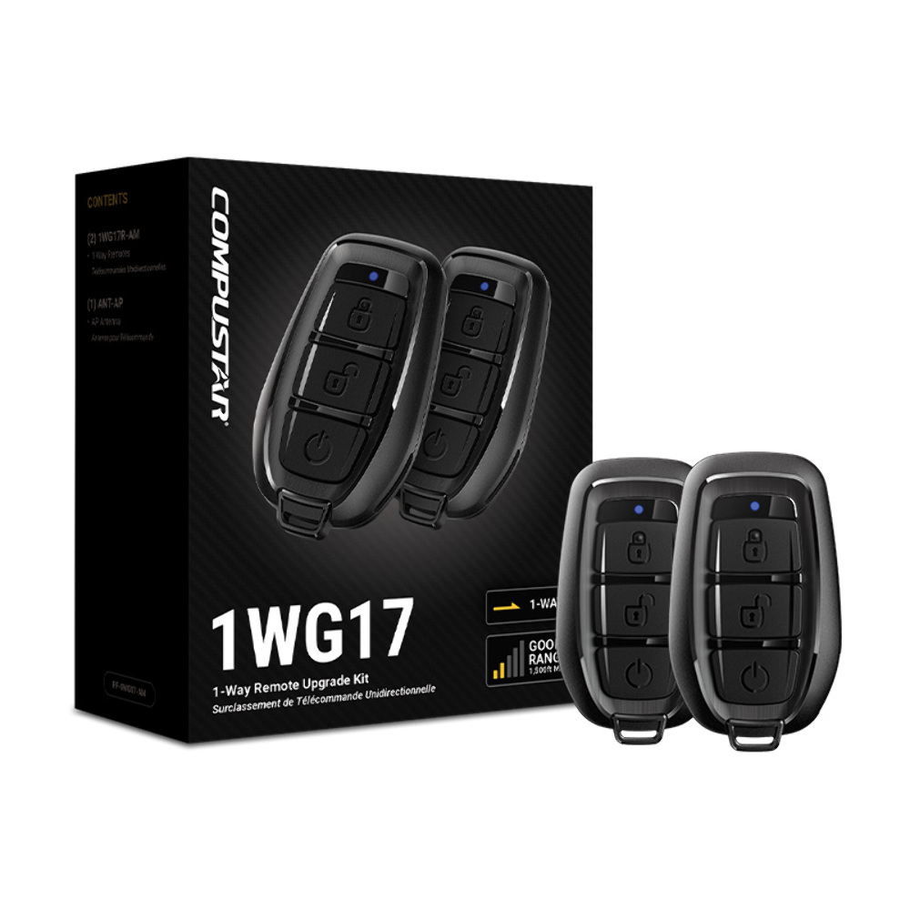 Compustar RF-1WG17-AP 1-Way 3B AP Remote Kit 1500-ft max range, water-resistant