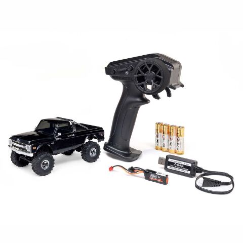 Axial 1/30 SCX30 Chevrolet K10 4X4 RTR Brushed Rock Crawler- Black