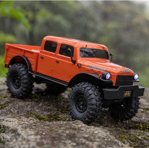 Axial SCX24 1940's 4 Door Dodge Power Wagon Orange 1/24 4WD-RTR