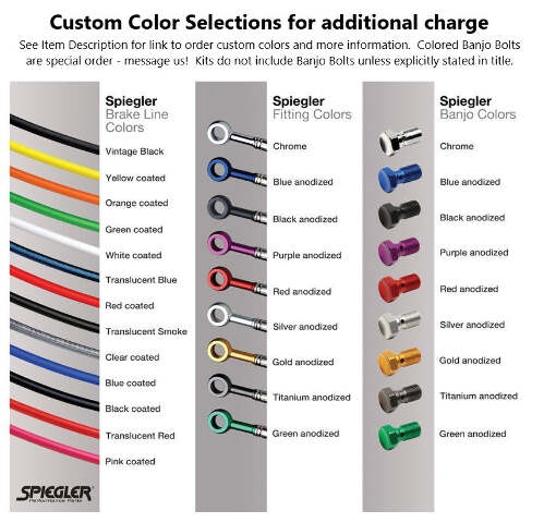 専用ページ035 Spiegler Brake Lines:2 Front for Suzuki GSX-R 1100 1986-1988 Alt 2
