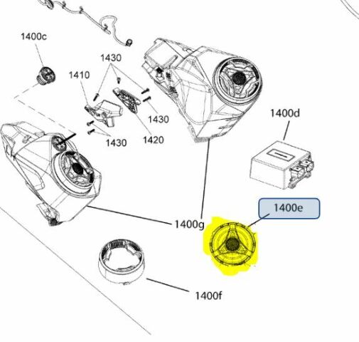 2018-2020 Sea-Doo OEM Speaker One Unit Only 278003463 | OE | Sea-Doo